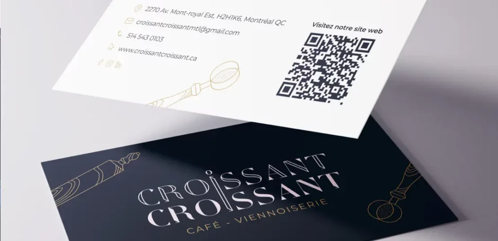 Agence de graphisme - Carte de visite croissant croissant - Logia