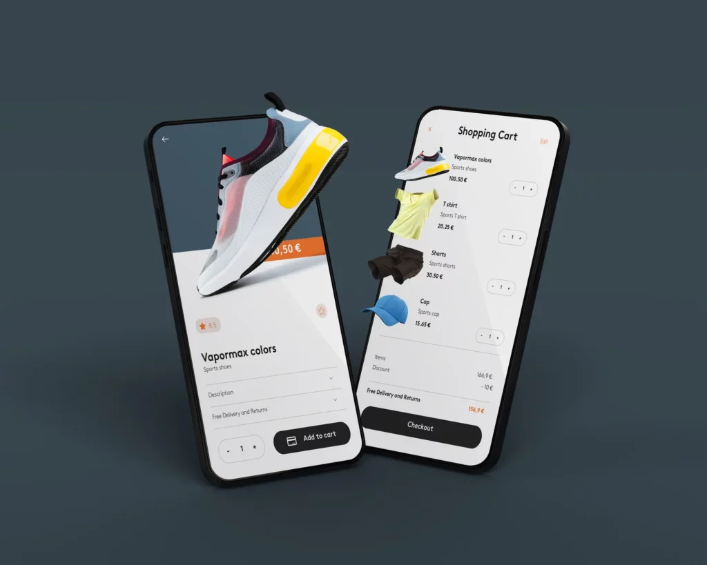 maquettage site e-commerce chaussure