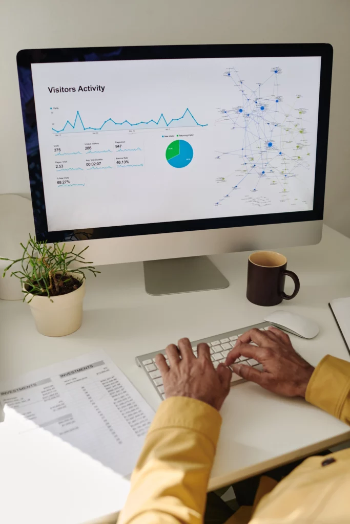 seo e-commerce data dashboard